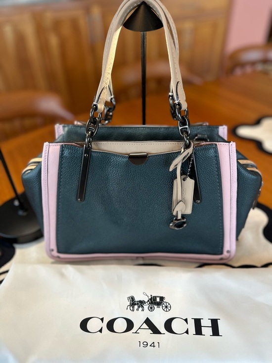 Coach Handbags - Coach Dreamer Satchel 31633 • Aurora Multi Colorblock Leather • Like New 🌸